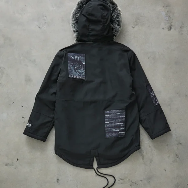 Dropdead Black Marker Parker Coat (1)