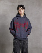 Dropdead Bludy Hell Distressed Hoodie (1)