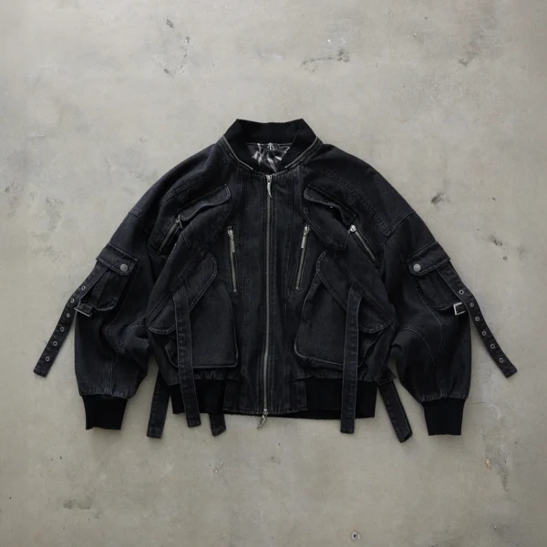 Dropdead Code Mistake Denim Bomber Jacket (2)