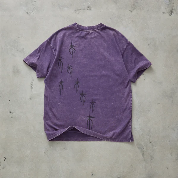 Dropdead Dark Intentions Washed Purple T Shirt (1)