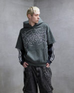 Dropdead Deathcore Layered Hoodie (1)