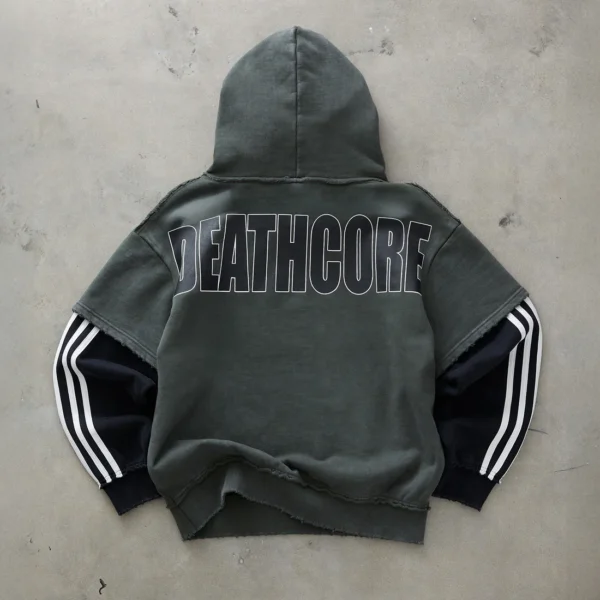 Dropdead Deathcore Layered Hoodie (1)