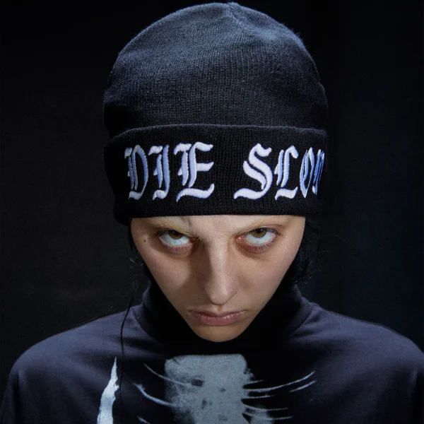 Dropdead Die Slow '13 Knitted Beanie