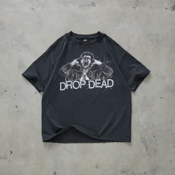 Dropdead Fatal Noise Washed Black T Shirt (2)