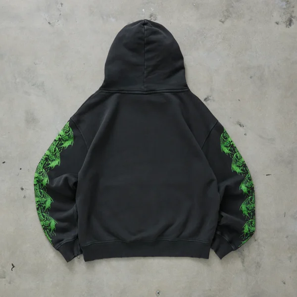 Dropdead Glitch Washed Black Hoodie (2)