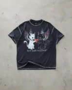 Dropdead Safe to Love Contrast Stitch T Shirt (2)