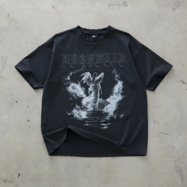 Dropdead Undying Lands Washed Black T Shirt (4)